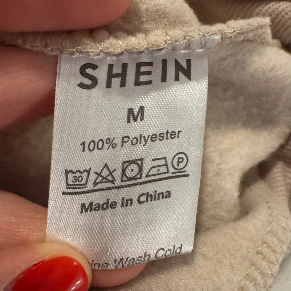 Cozy SHEIN Beige Cat Sweatshirt